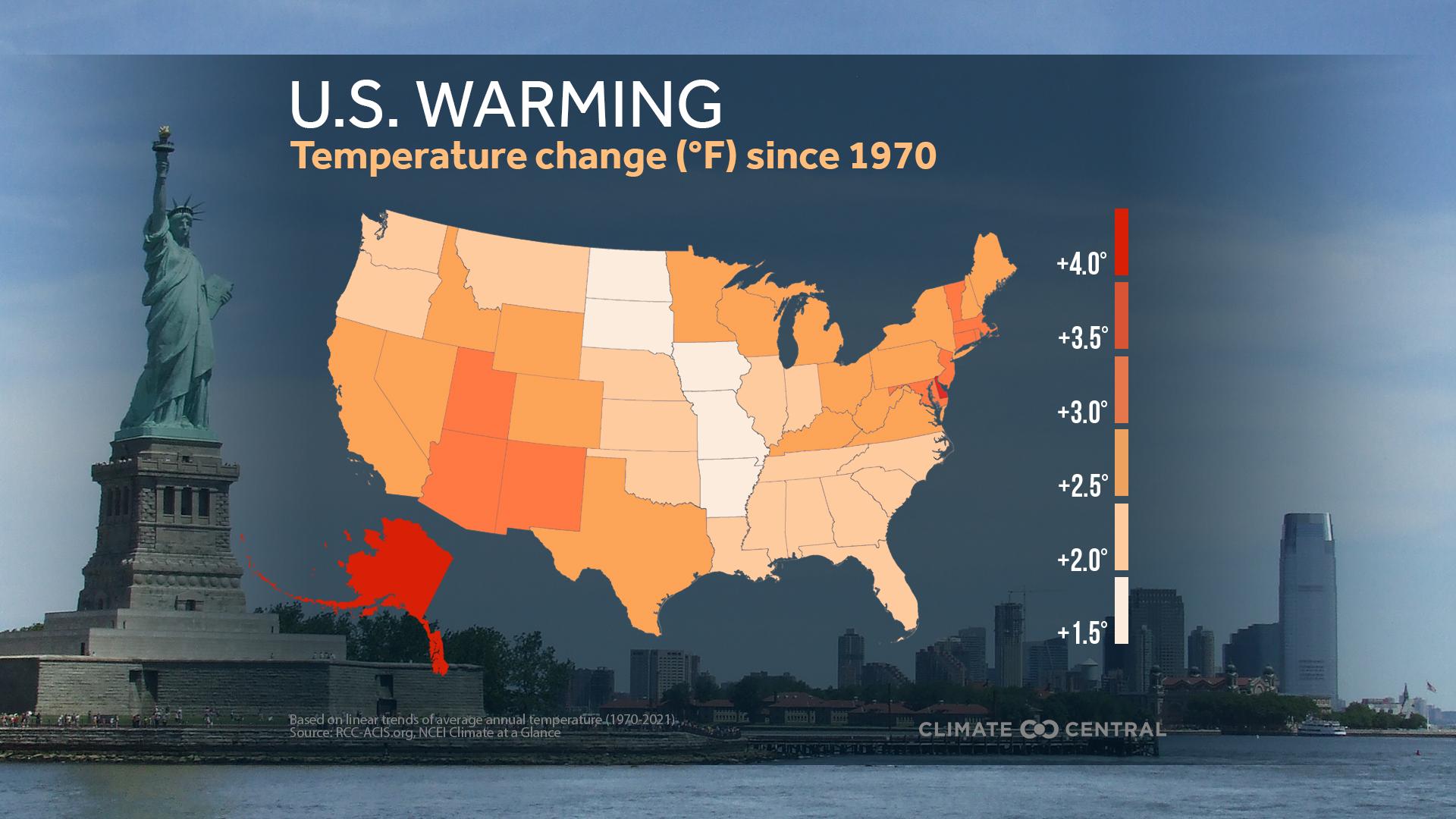 Earth Day: U.S. Warming Rankings